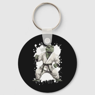 Alligator Karate Animal Fighter Judo Keychain