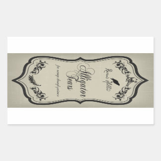 Alligator Larmes Halloween Jar Sticker Étiquette