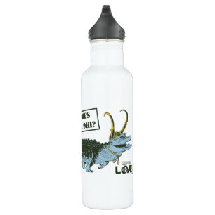 Alligator Loki Illustration 710 Ml Water Bottle