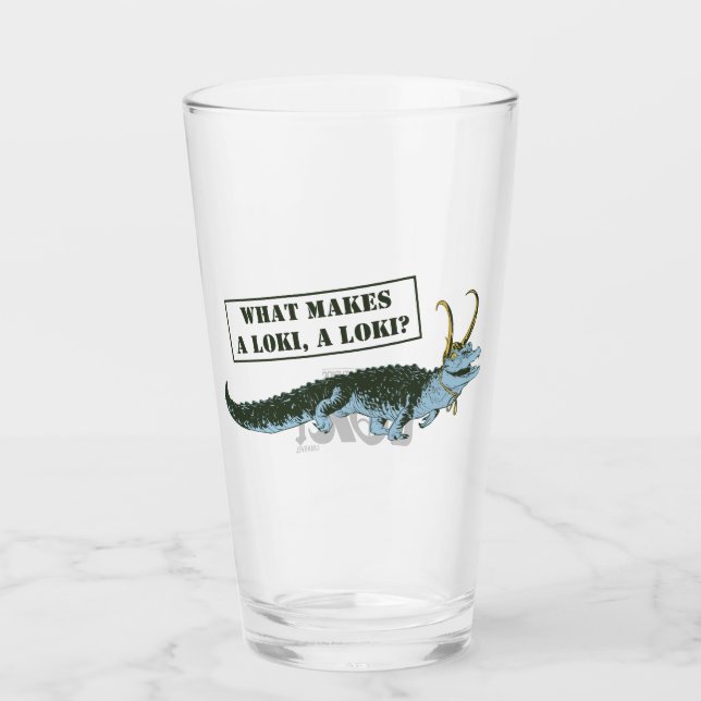 Alligator Loki Illustration Glass (Front)