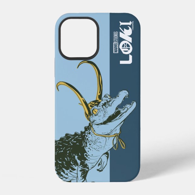 Alligator Loki Illustration iPhone Case (Back)