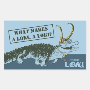 Alligator Loki Illustration Sticker