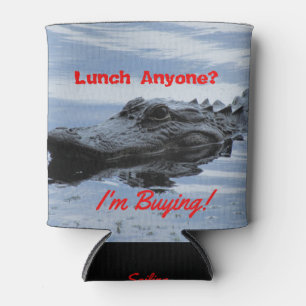 Alligator Lunch Invitation Can Beverage Cooler