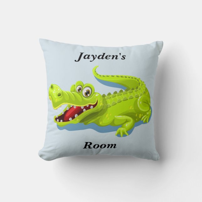 Alligator mignon de bébé du coussin de l'enfant (Recto)