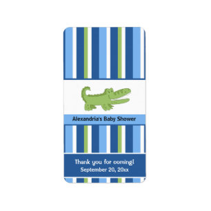 Alligator Miniature Candy Wrappers - Blue/Green Label