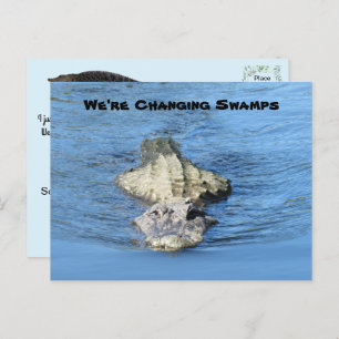 Alligator New Address Post Card
