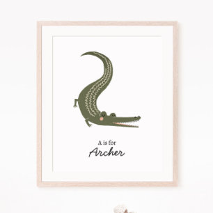 Alligator Nursery Wall Art