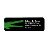 Alligator or Crocodile Return Address Labels