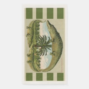 Alligator & Palms  Napkin