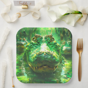 Alligator Paper Plate