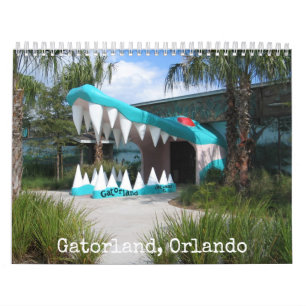 Alligator Park in Orlando Wall Calendar
