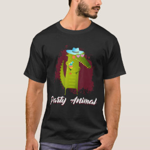 Alligator Party Animal Reptile Party Goer Reptiles T-Shirt