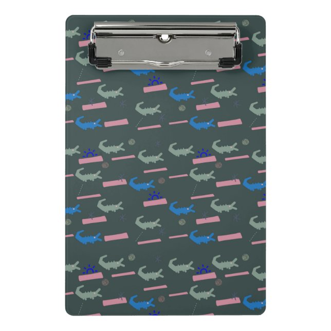 Alligator Pattern Mini Clipboard (Front)