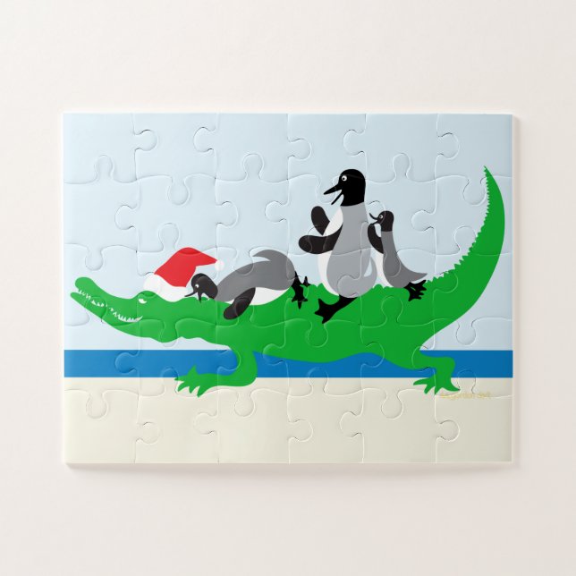 Alligator Penguin Puzzle (Horizontal)