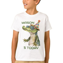 Alligator personnalisé Anniversaire T-shirt Wild P