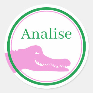 Alligator (Pink) Custom Sticker