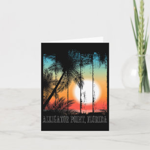Alligator Point Florida Beach Palms Vacation Surf Card
