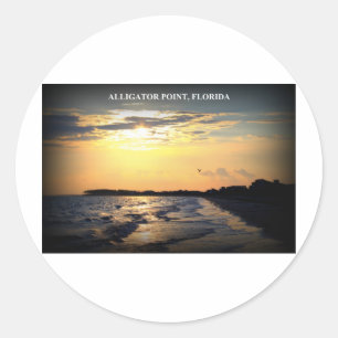 ALLIGATOR POINT, FLORIDA CLASSIC ROUND STICKER