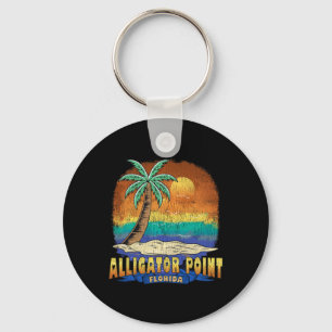 Alligator Point Florida Vintage Distressed Souveni Keychain