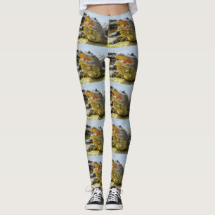 Alligator portrait. Face to Face Leggings