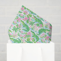 Alligator Preppy Palm Beach Pattern Print