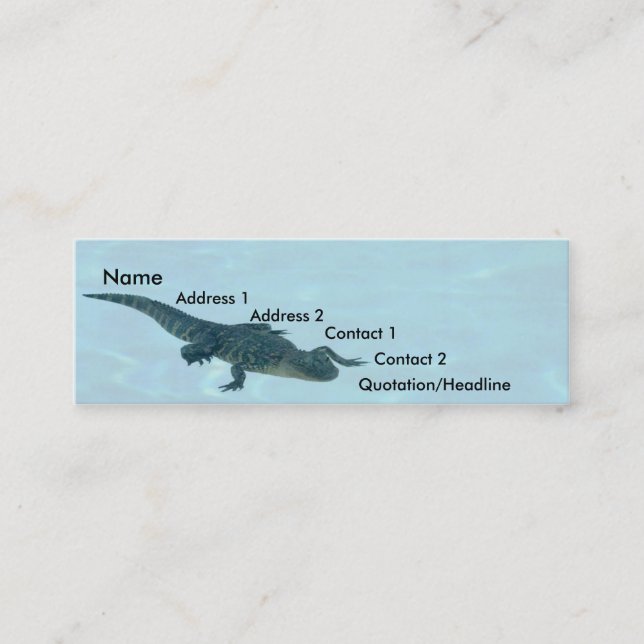 Alligator Profile Card (Front)