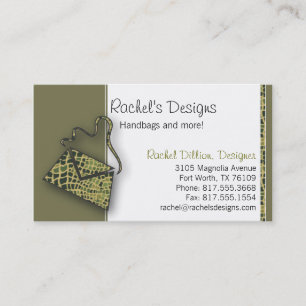 Alligator Purse Business Card