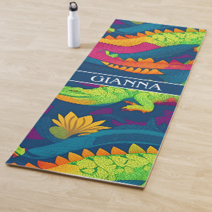Alligator Rainbow Colourful Personalized Pattern Yoga Mat