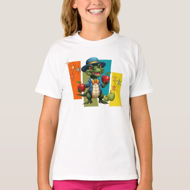 Alligator SalesMan Apples T-Shirt (Front)