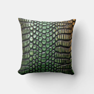 Alligator Skin Throw Pillow
