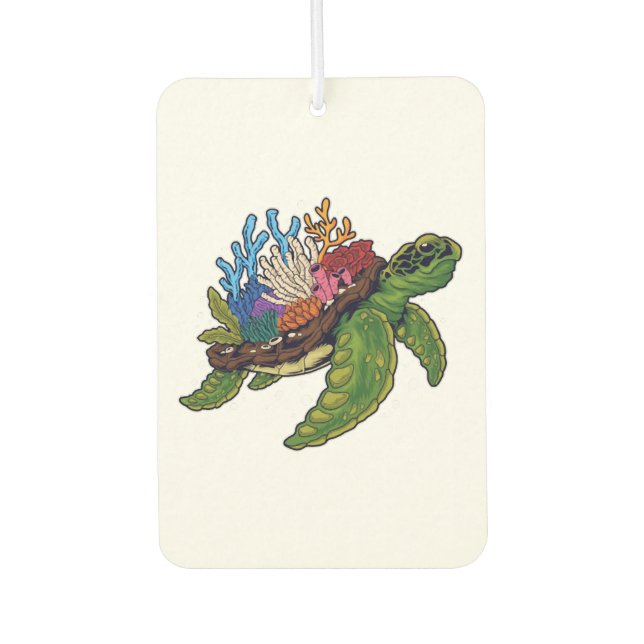 Alligator Snapping Red-Eared Slider Tortoise Air Freshener (Front)