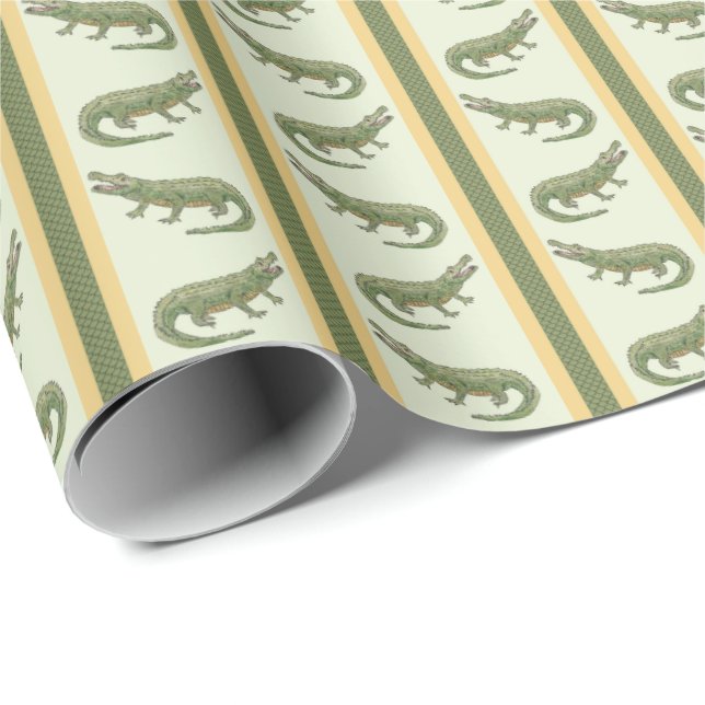 Alligator Stripe  Wrapping Paper (Roll Corner)