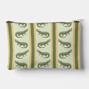 Alligator Stripe Zipper Pouch