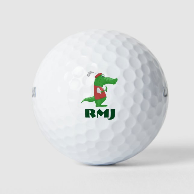 Alligator sur BALLES DE GOLF-Personnaliser avec vo (Devant)