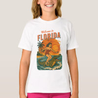 Alligator Surfing Coastal Life Graphic Retro Surf
