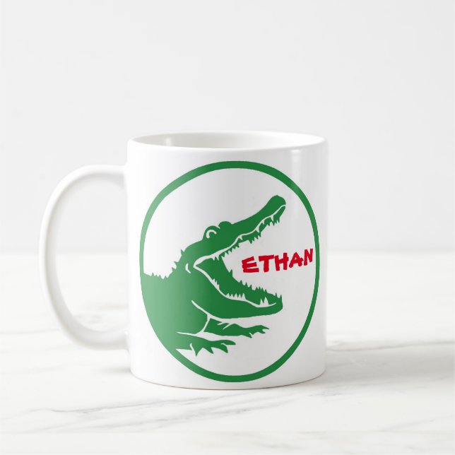 Alligator tasse personnalisée (Gauche)