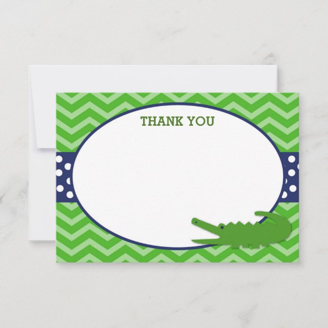 Alligator Thank You cards (Front)