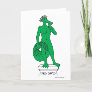 Alligator, the Statue of? Greeting Card