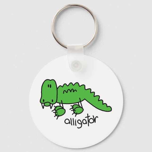 Alligator Tshirts and Gifts Keychain (Front)