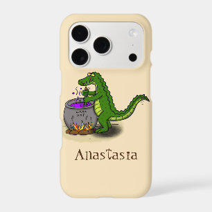 Alligator vert drôle dessin animé cuisine