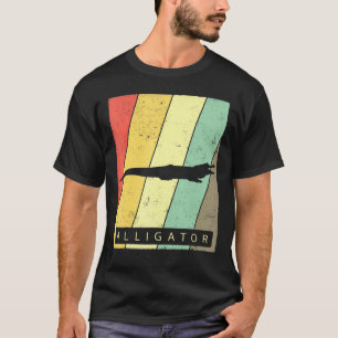 Alligator Vintage Retro Poster Animal T-Shirt