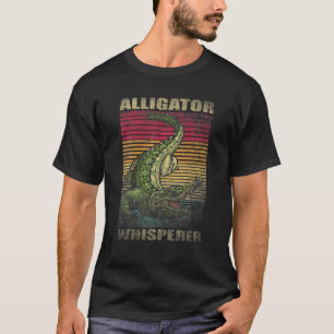 Alligator Whisperer Retro Vintage Distressed Style T-Shirt