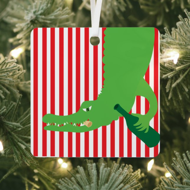 Alligator Wine Ornament (Insitu)