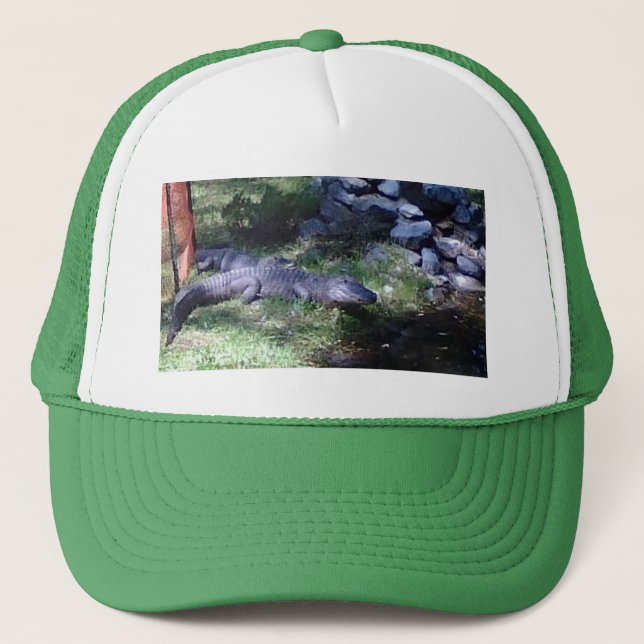Alligator!! Zoo Animals design Trucker Hat (Front)