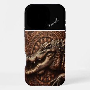 Alligator's Ancient Embrace iPhone 16 Pro Max Case