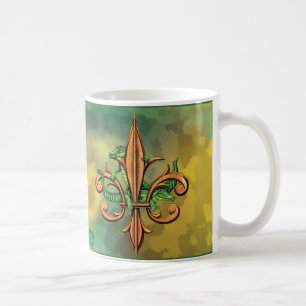 Alligators and Fleur-de-lis Coffee Mug
