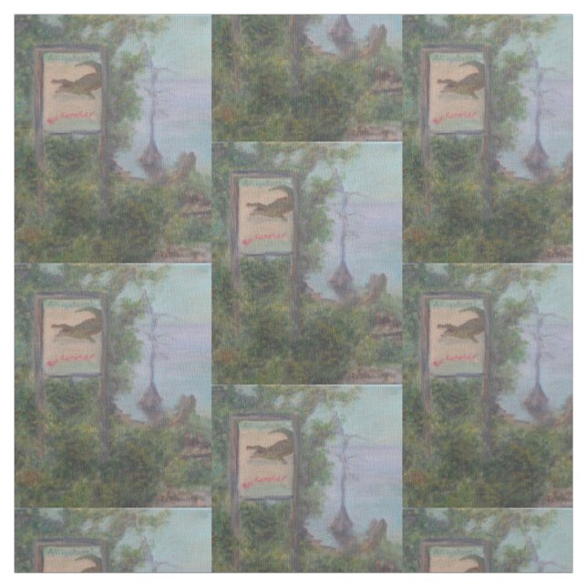 ALLIGATORS! BE CAREFUL! FABRIC (Swatch)