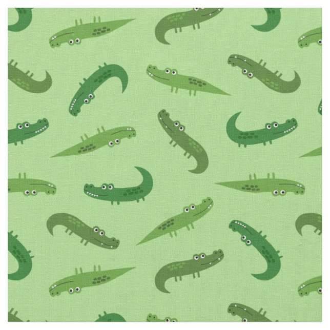 Alligators Fabric (Close Up)