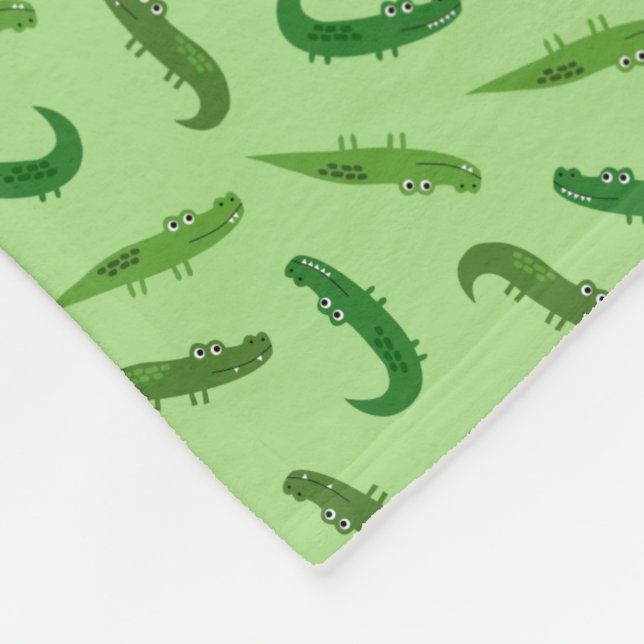 Alligators Fleece Blanket (Corner)