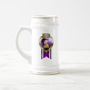 Allin Grey Customizable "PURPLE HEART" Beer Stein